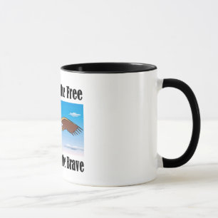 Zuhause vom freien wegen der tapferen Tasse