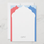 Zuhause von Air Force Red White und Blue Einladung (Rückseite)