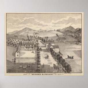 Zuhause von Benjamin R Greeno in Rutland Poster