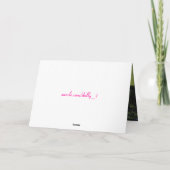 Zuhause von den Hospital-Hübschen rosa Blume Karte (Rückseite)