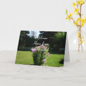 Zuhause von den Hospital-Hübschen rosa Blume Karte (Gelbe Blume)