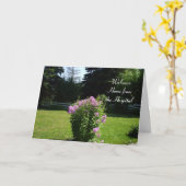 Zuhause von den Krankenhaus-Rosa Blumen Karte (Gelbe Blume)