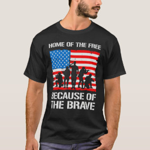 Zuhause von frei wegen der Tapferkeit T-Shirt