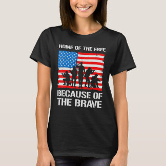 Zuhause von frei wegen der Tapferkeit T-Shirt