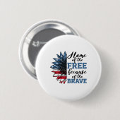 Zuhause von frei wegen tapferer Veteranen am 4. Button (Vorne & Hinten)