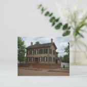 Zuhause von Lincoln Postkarte (Stehend Vorderseite)