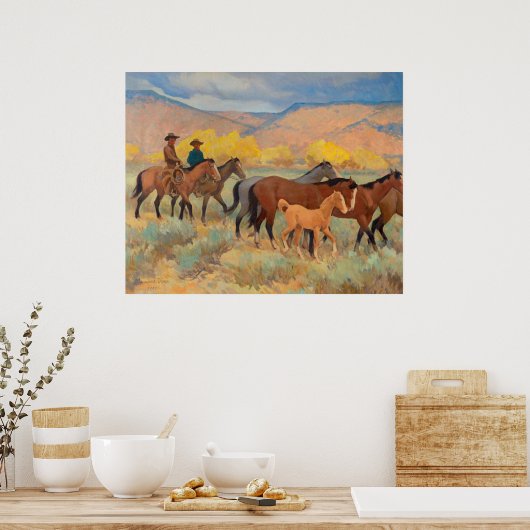 Zuhause von Maynard Dixon Poster (Küche)