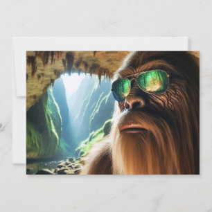 Zuhause von Sasquatch Feiertagskarte