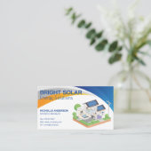 Zuhause von Solarzellen Visitenkarte (Stehend Vorderseite)