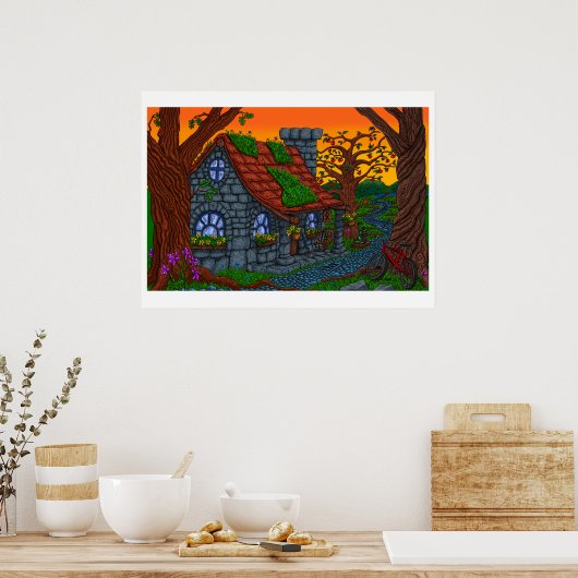 Zuhause-Vorderposter Poster (Küche)