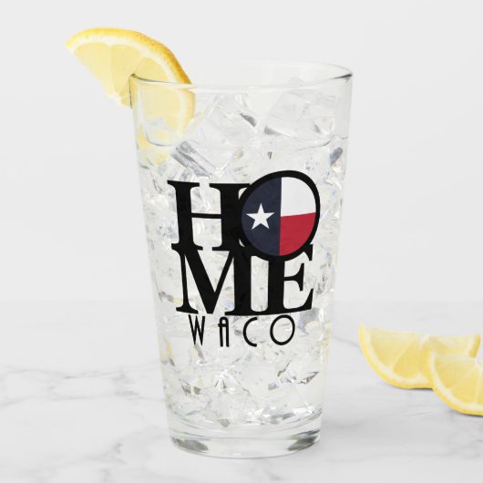 ZUHAUSE Waco Texas Glas (Vorderseite Ice)