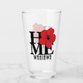 ZUHAUSE Wahiawa Hawaii Red Glas (Vorderseite)