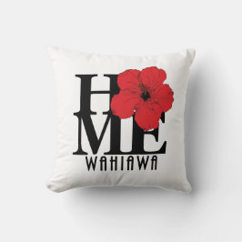 ZUHAUSE Wahiawa Red Hibisken Kissen