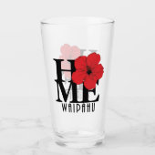 ZUHAUSE Waipahu, awaii Red Glas (Vorderseite)