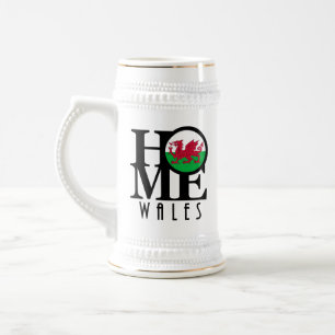 ZUHAUSE Wales Bierglas
