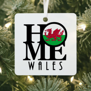 ZUHAUSE Wales Ornament Aus Metall