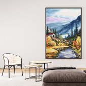 Zuhause Wall Decke, schöne Berglandschaft Leinwanddruck