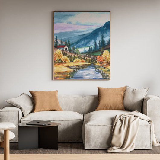 Zuhause Wall Decke, schöne Berglandschaft Leinwanddruck