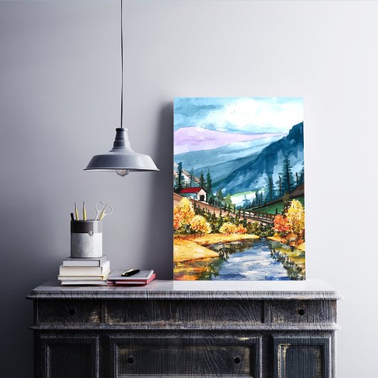 Zuhause Wall Decke, schöne Berglandschaft Leinwanddruck