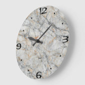 Zuhause Wall Room Art Cut und polierte Marmortextu Große Wanduhr (Winkel)