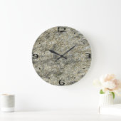 Zuhause Wall Room Art Rock Natural Granite Textur Große Wanduhr (Zuhause)