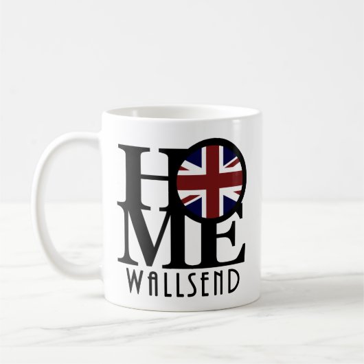 ZUHAUSE Wallsend England 11oz Kaffeetasse (Links)