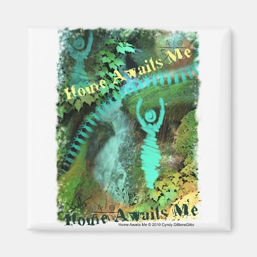 Zuhause wartet auf mich magnet (Vorne)