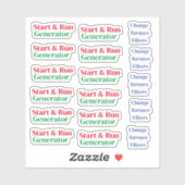 Zuhause-Wartung Aufkleber (Blatt)