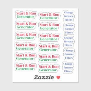 Zuhause-Wartung Aufkleber