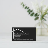 Zuhause Watch Services Business Cards Visitenkarte (Stehend Vorderseite)