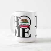 ZUHAUSE Watsonville CA Kaffeetasse (Vorderseite Links)