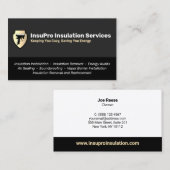 Zuhause Weatherization Insulation Contractor I Visitenkarte (Vorne/Hinten)