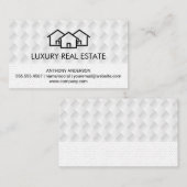 Zuhause | Weave Pattern | Polka Dot Pattern Visitenkarte (Vorne/Hinten)