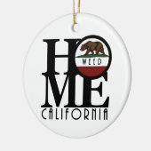 ZUHAUSE Weed California Keramik Ornament (Links)