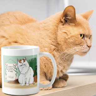 Zuhause weet Kitty Zuhause Kaffeetasse