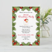 Zuhause Weihnachts-Party Einladung (Stehend Vorderseite)