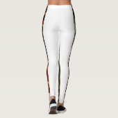 Zuhause Weihnachtsbaum mit Ornamenten Leggings (Rückseite)