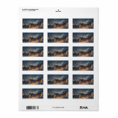 Zuhause Weihnachtsmarken/Aufkleber Adressaufkleber (Vorne)