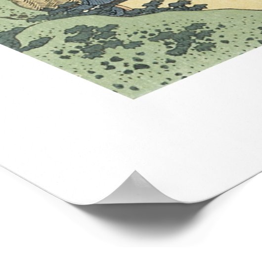 Zuhause (weiß) poster (Ecke)