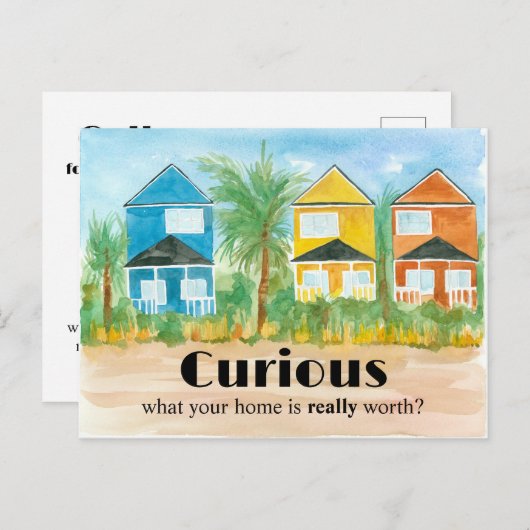 Zuhause-Wert des realen Anwesens Schätzung des Mar Postkarte (Vorne/Hinten)