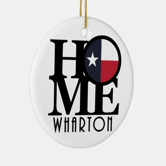 ZUHAUSE Wharton Texas Keramik Ornament (Rechts)