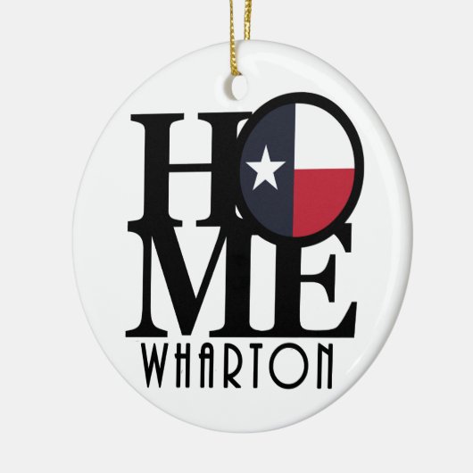 ZUHAUSE Wharton Texas Keramik Ornament (Links)