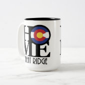 ZUHAUSE Wheat Ridge Colorado 15oz Zweifarbige Tasse (Vorderseite Links)