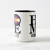 ZUHAUSE Wheat Ridge Colorado 15oz Zweifarbige Tasse (Mittel)