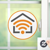 Zuhause Wi-Fi Fensteraufkleber (Zuhause)