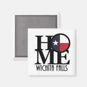 ZUHAUSE Wichita Falls Magnet (Vorderseite/Rückseite)