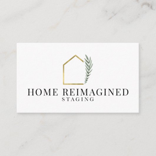 Zuhause wiederhergestellt visitenkarte (Vorderseite)