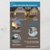 Zuhause-Wiederherstellungsdienste Flyer (Vorne)