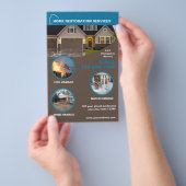 Zuhause-Wiederherstellungsdienste Flyer (Handgriff)
