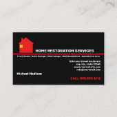 Zuhause-Wiederherstellungsdienste Visitenkarte (Vorderseite)